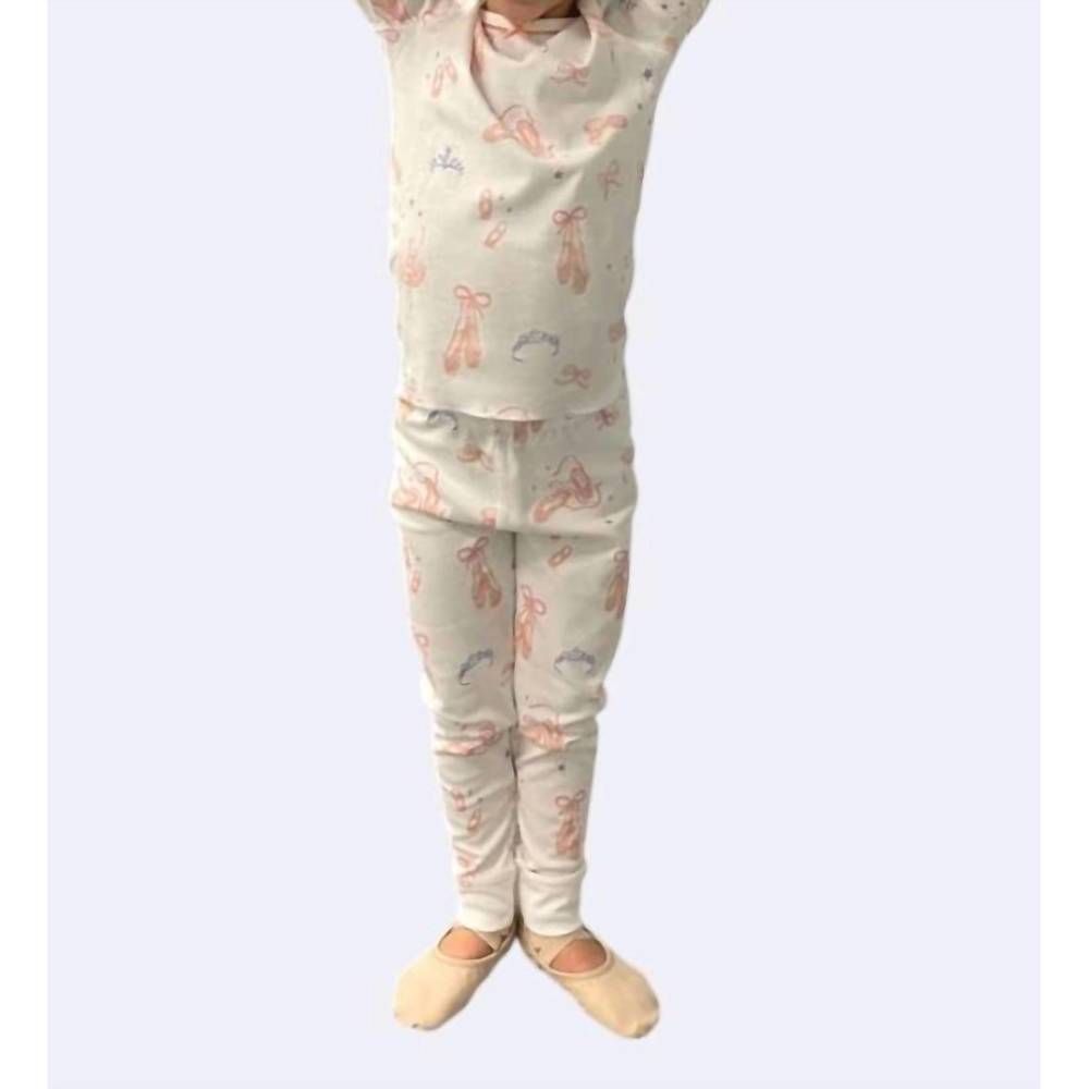 NEW PETIDOUX long sleeve pajama set in ballet dreams